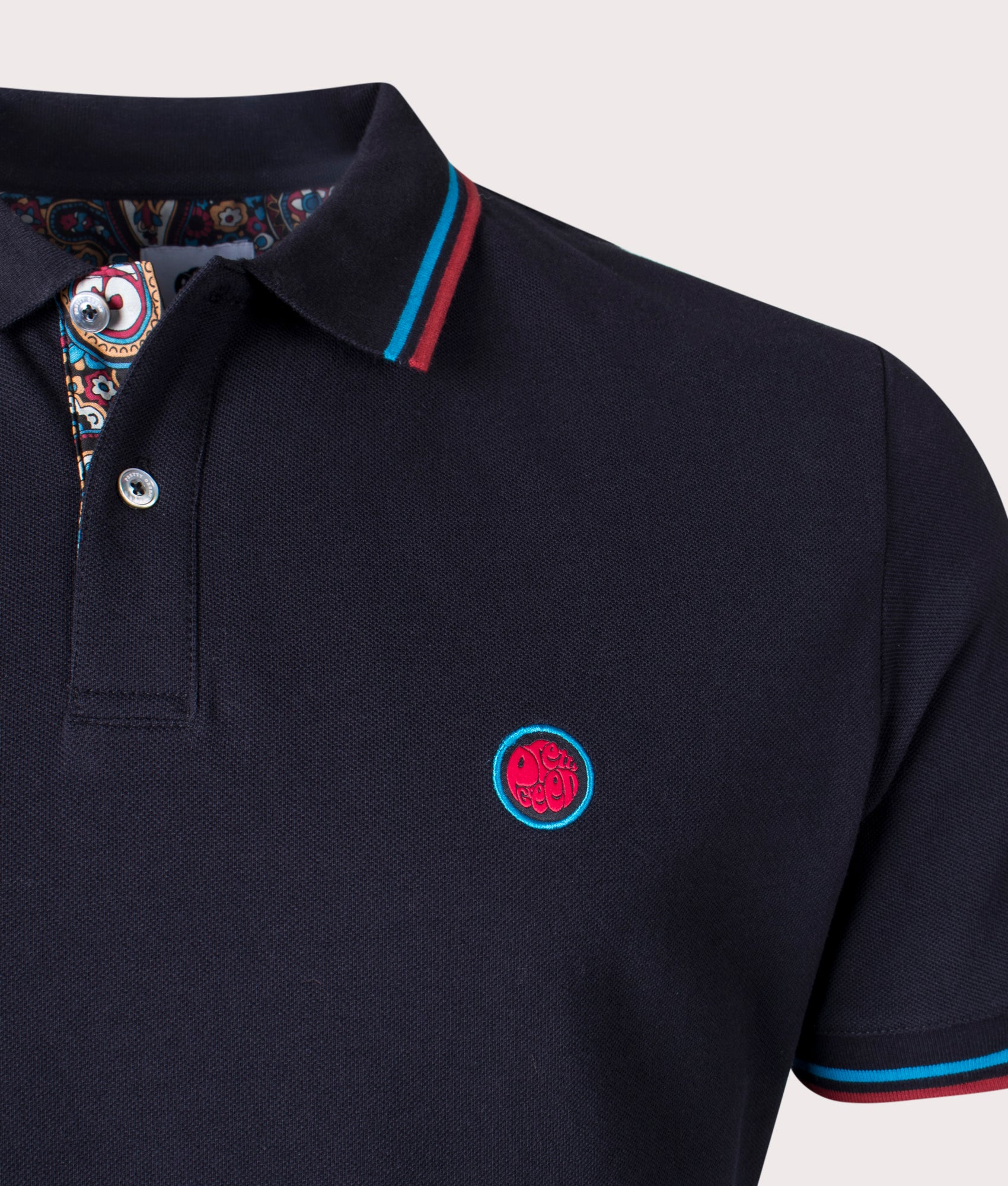 Wonderwall-Paisley-Placket-Polo-Shirt-Pretty-Green-EQVVS-Detail-Image