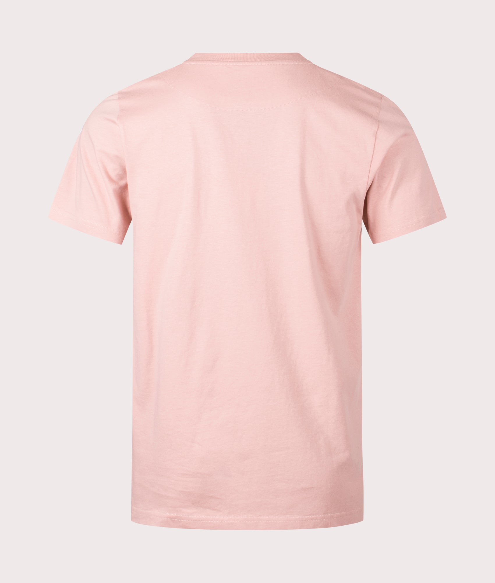 Pretty Green Gillespie Logo T-Shirt in light pink back shot at EQVVS