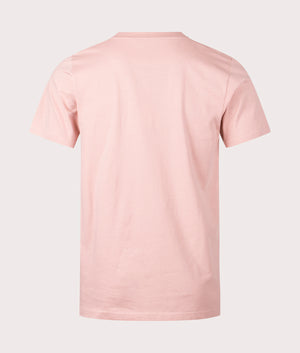 Pretty Green Gillespie Logo T-Shirt in light pink back shot at EQVVS