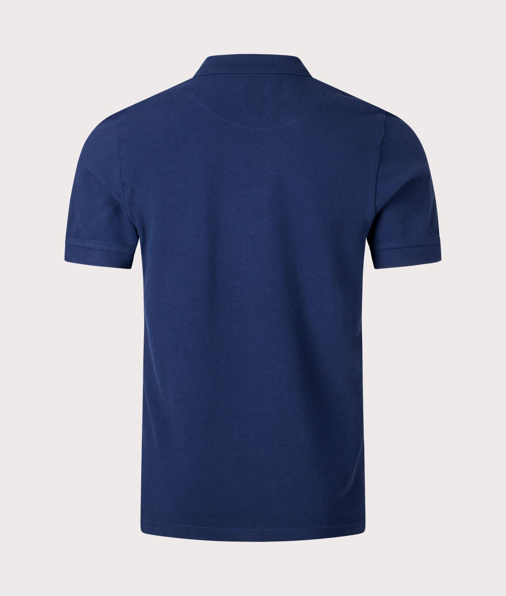 Pretty Green Prestleigh Stripe Polo Shirt in Navy Back Shot EQVVS