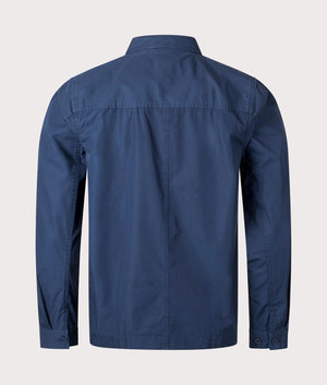 Boston Overshirt in Navy by Pretty Green. EQVVS Back Angle shot.