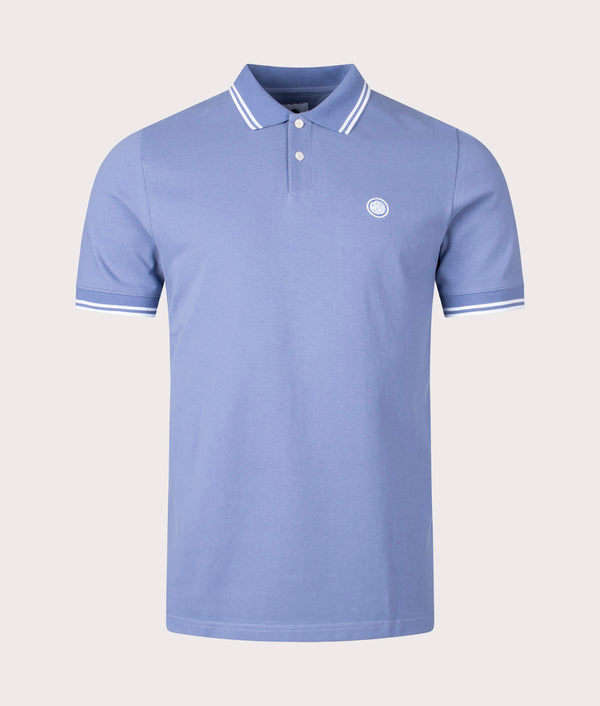 Barton Polo Shirt Mid Blue | Pretty Green | EQVVS