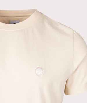 Pretty Green Mitchell T-Shirt in Beige Detail Shot EQVVS