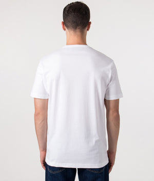 Belstaff Signature T-shirt in White at, 100% Cotton at EQVVS Menswear. Back Model Shot. 