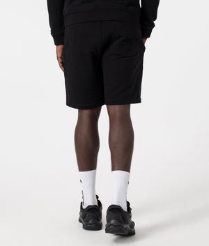 Belstaff Sweat Shorts in Black. EQVVS Back Angle Shot.