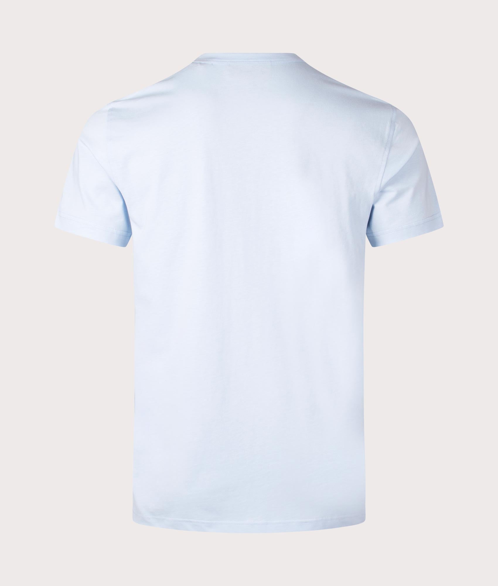 Belstaff T-Shirt in Sky Blue at EQVVS Menswear. Back shot