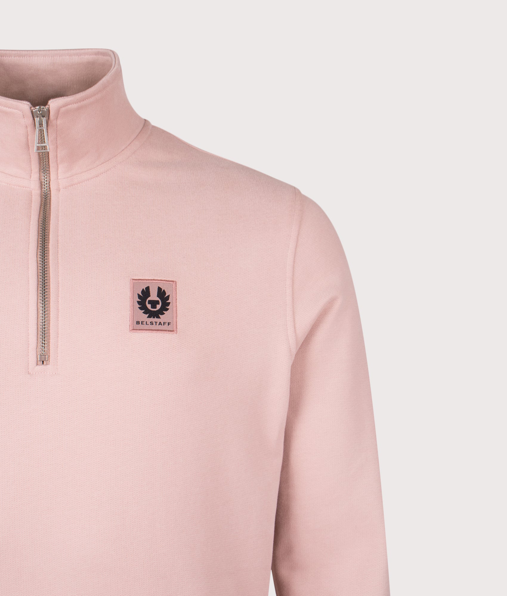 Reg Fit Belstaff Quarter Zip Sweatshirt