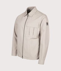 Regular Fit Cargo Overshirt: Concrete 