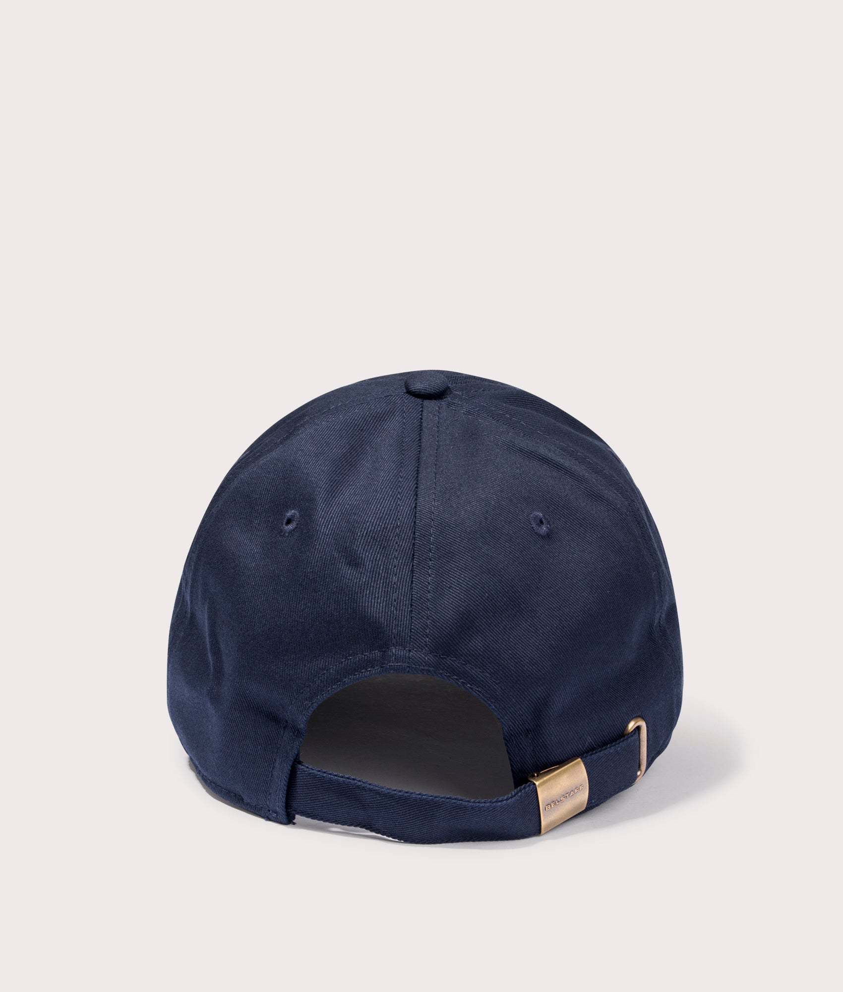 Belstaff Phoenix Logo Cap in Navy at EQVVS Menswear. Back shot.