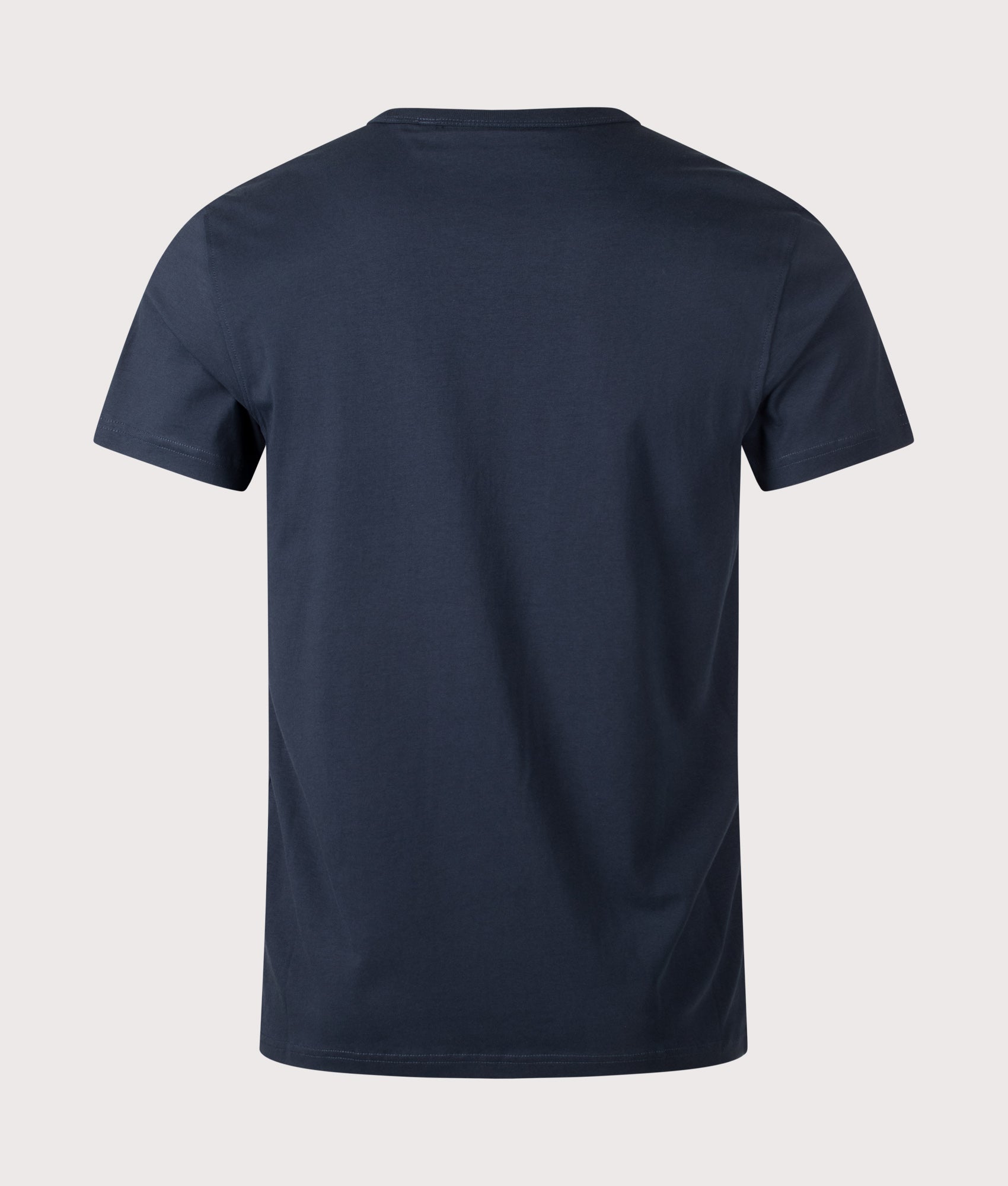 Belstaff release the Regular Fit Concrete Blur T-Shirt in Dark Ink at EQVVS Menswear. Back shot.