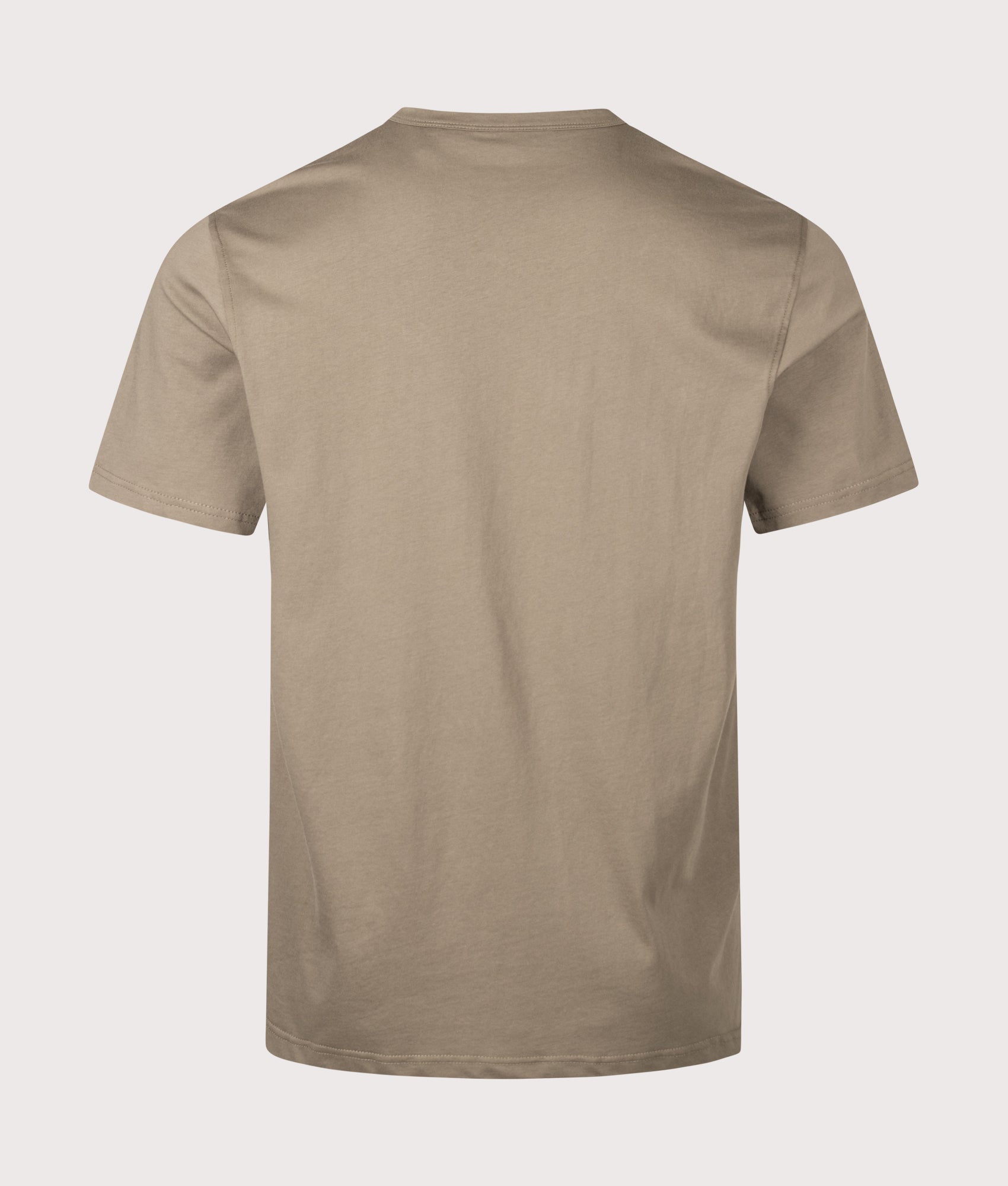 Belstaff Regular Fit Belstaff T-Shirt in  Dusty Taupe at EQVVS Menswear. Back shot.
