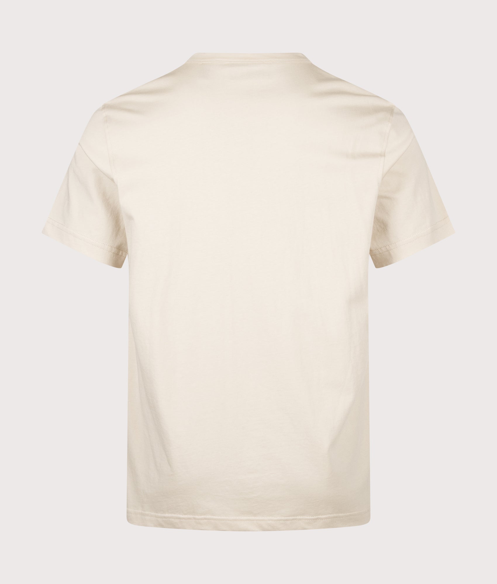 Belstaff Regular Fit Belstaff T-Shirt in Pale Stone at EQVVS Menswear. Back shot.