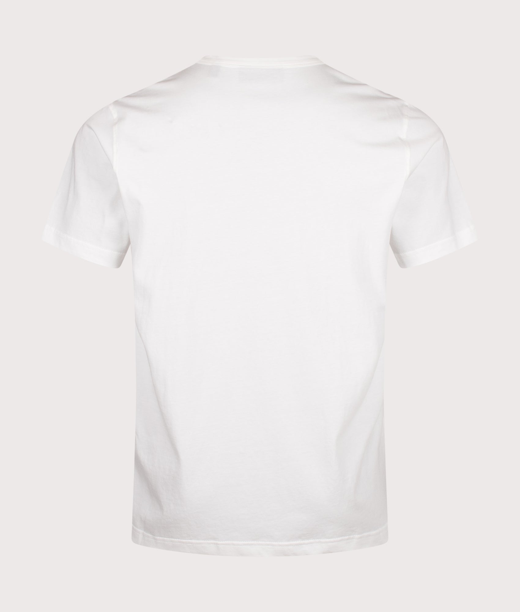 Belstaff Regular Fit Belstaff T-Shirt in White at EQVVS Menswear. Back shot.