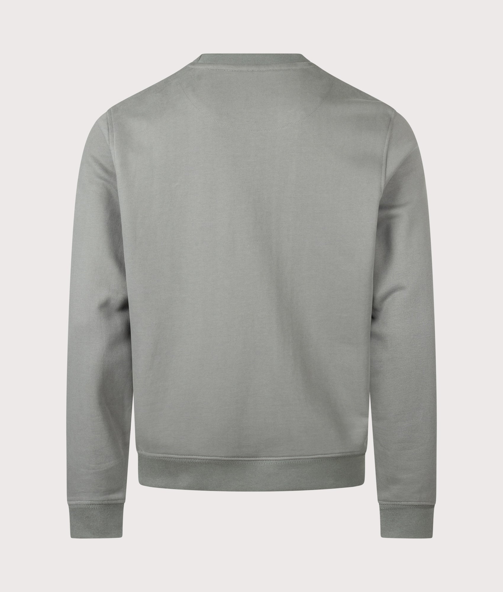 Belstaff Regular Fit Belstaff Sweatshirt in Atlantic Grey at EQVVS Menswear. Back shot.