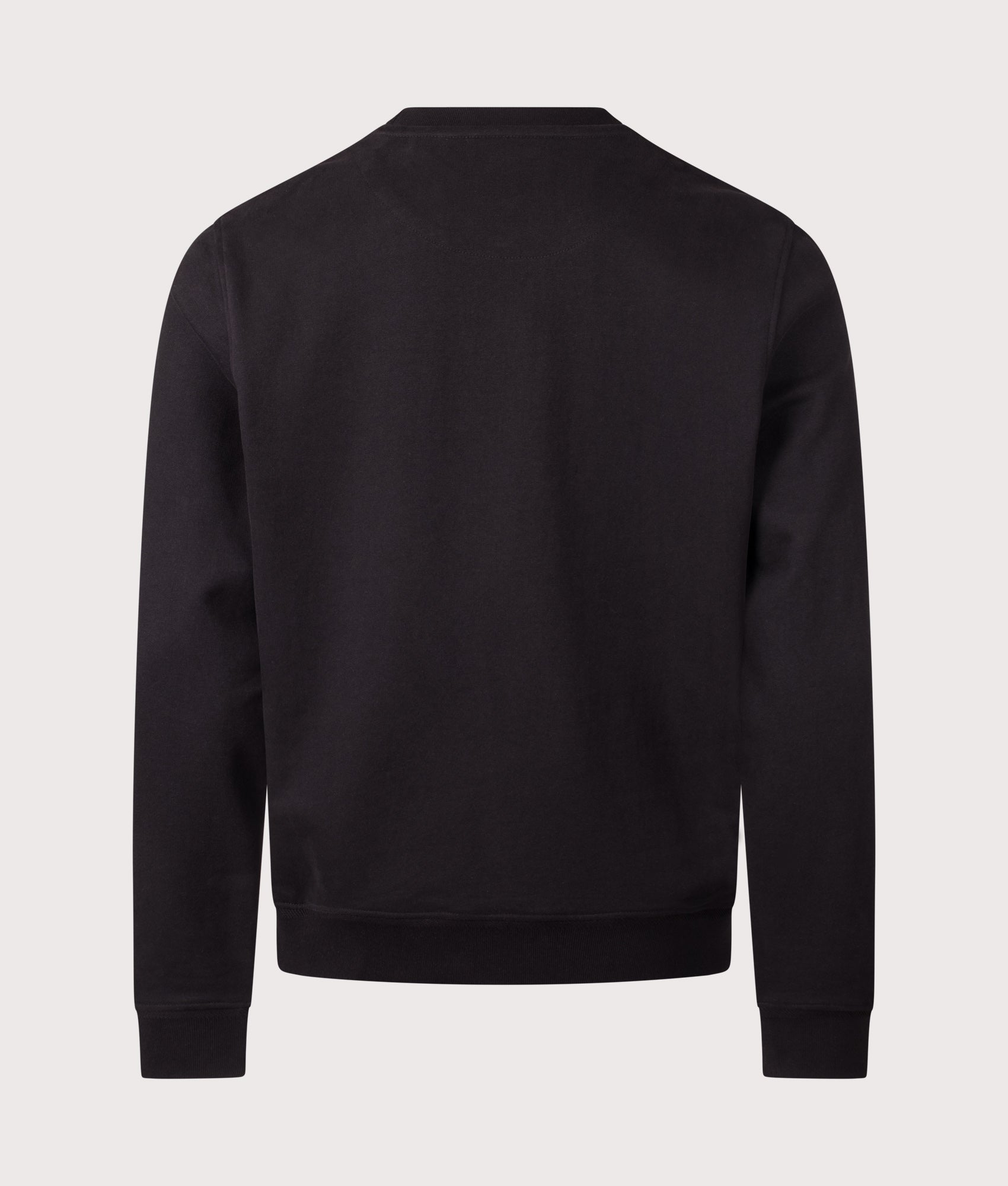 Belstaff Regular Fit Belstaff Sweatshirt in Black at EQVVS Menswear. Back shot.