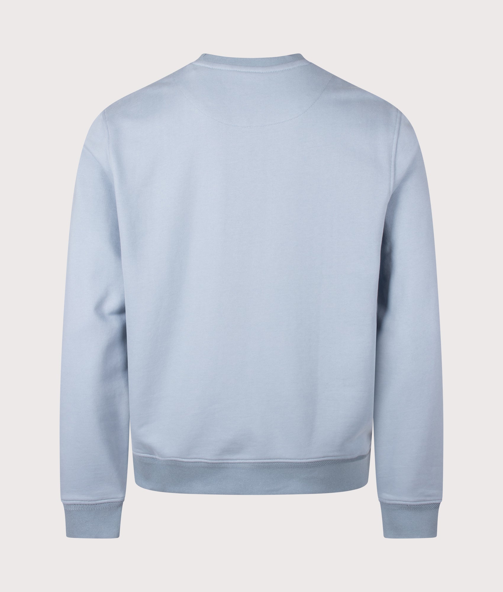 Belstaff Regular Fit Belstaff Sweatshirt in Mist Blue at EQVVS Menswear. Back shot.