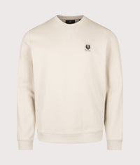 Regular Fit Belstaff Sweatshirt: Pale Stone 