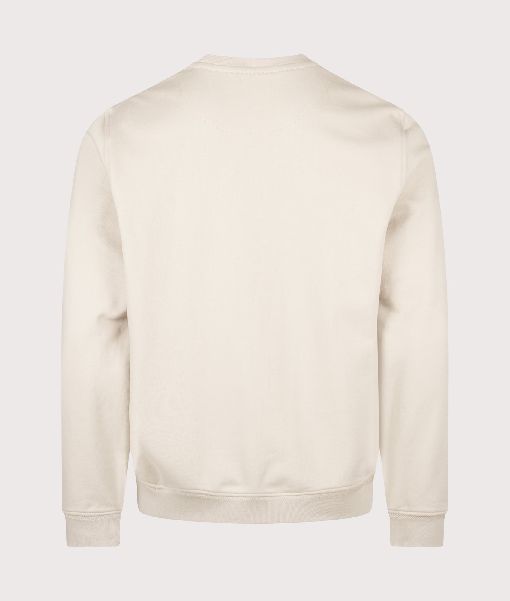 Belstaff Regular Fit Belstaff Sweatshirt in Pale Stone at EQVVS Menswear. Back shot.