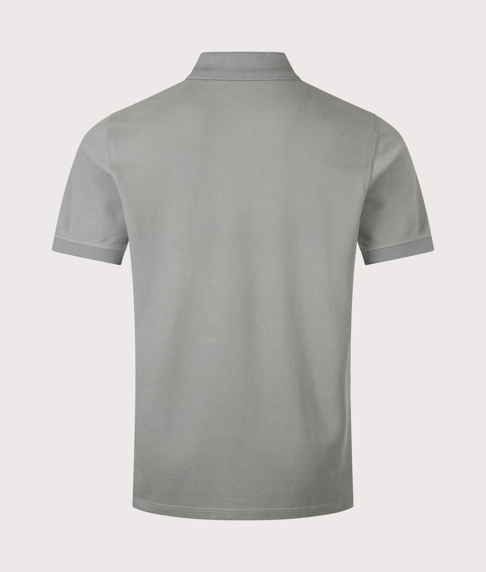 Belstaff Regular Fit Belstaff Polo Shirt in Atlantic Grey at EQVVS Menswear. Back shot.