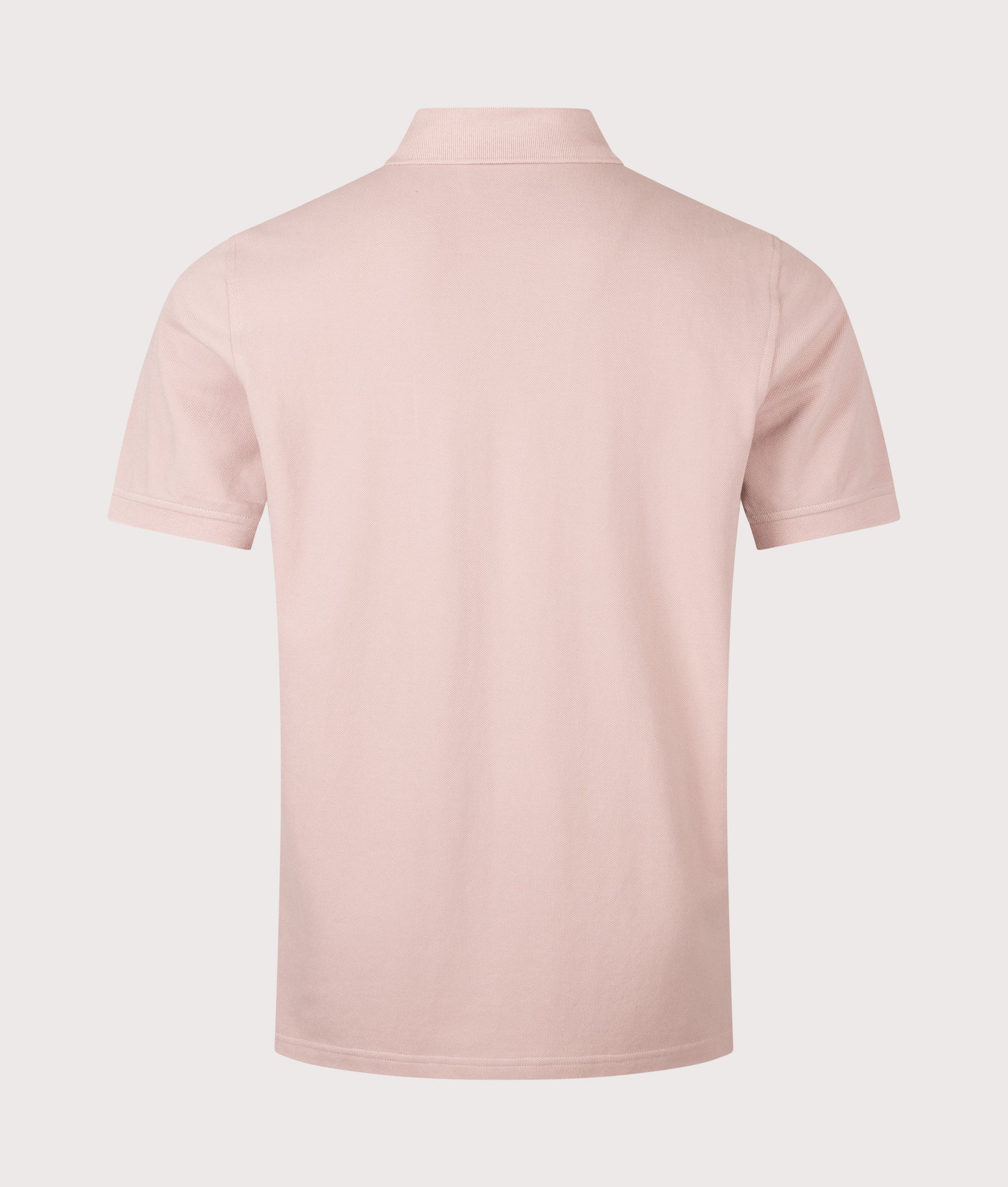Belstaff Regular Fit Belstaff Polo Shirt in Dusk Pink at EQVVS Menswear. Back shot.