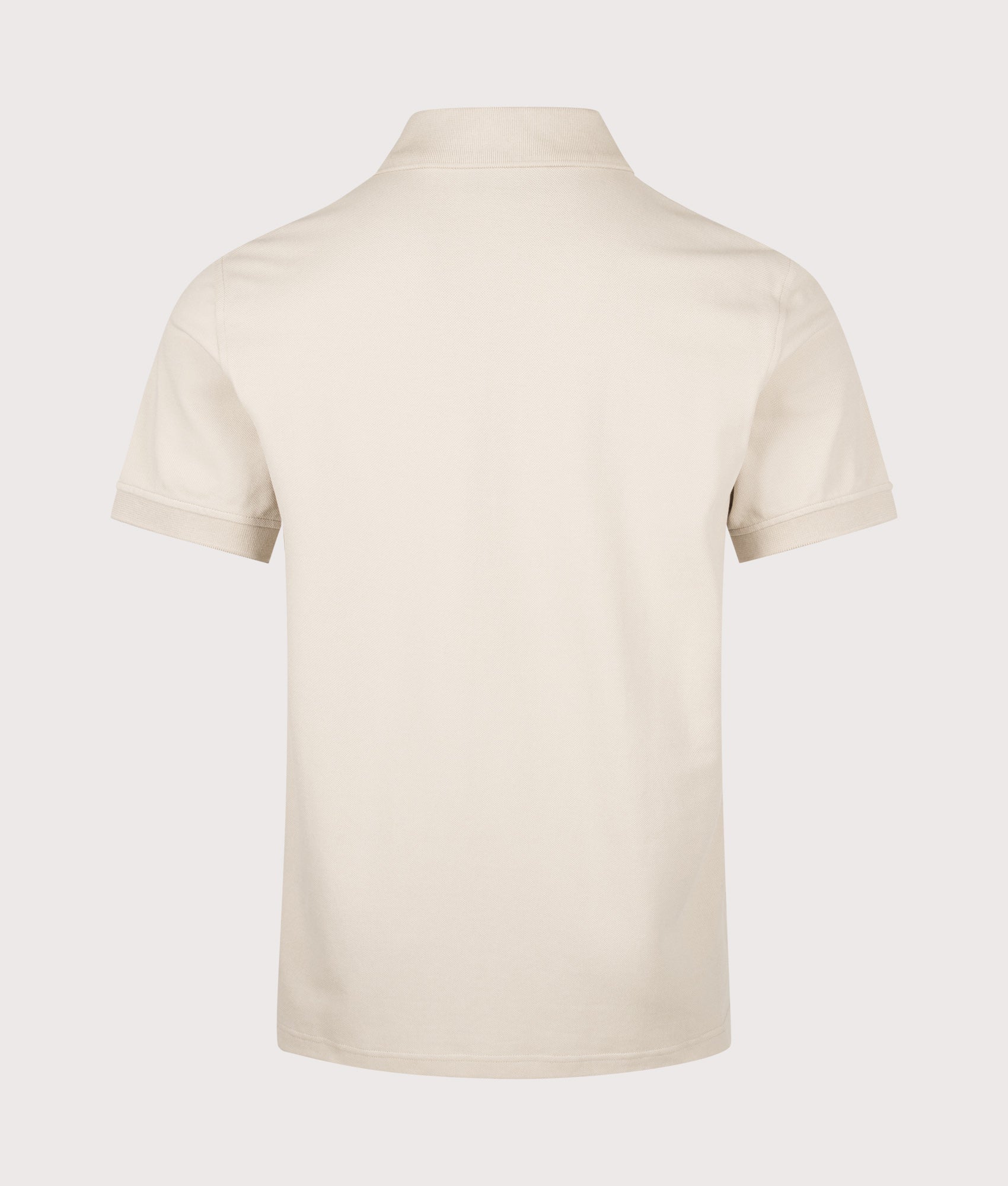 Belstaff Regular Fit Belstaff Polo Shirt in Pale Stone at EQVVS Menswear. Back shot.