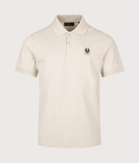 Regular Fit Belstaff Polo Shirt: Pale Stone 