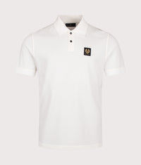 Regular Fit Belstaff Polo Shirt: White 