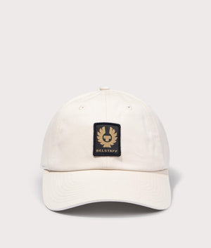 Belstaff Phoenix Logo Cap with patch logo in shell front shot at EQVVS