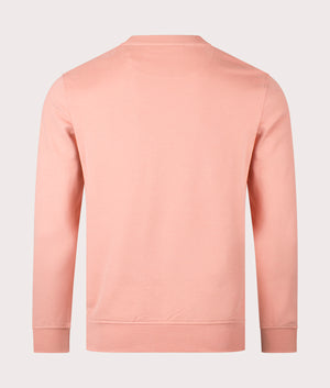 Belstaff Signature Crewneck Sweatshirt in Rust pink Back shot EQVVS