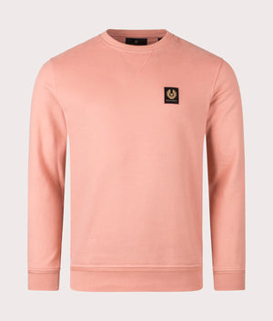 Belstaff Sweatshirt in rust pink front shot at EQVVS