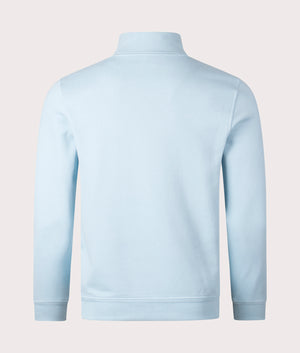 Belstaff Full Zip Sweatshirt in skyline blue back shot at EQVVS