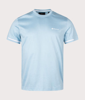 Belstaff Graph T-Shirt in skyline blue front shot at EQVVS