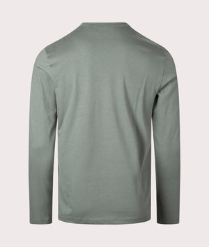 Belstaff Long Sleeved T-Shirt In mineral green back shot at EQVVS