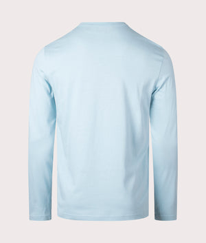 Belstaff Long Sleeved T-Shirt in skyline blue back shot at EQVVS