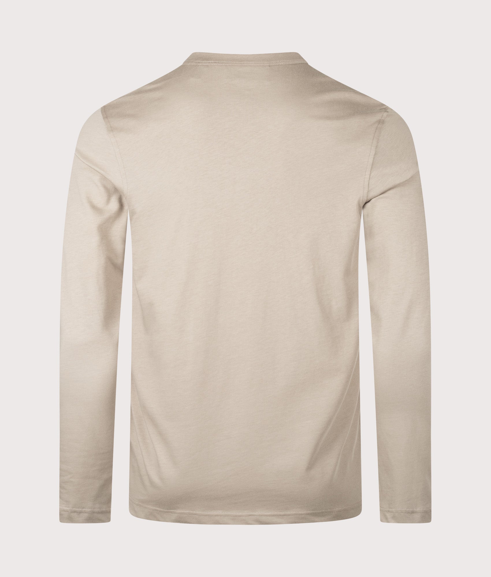 Long Sleeved T-Shirt in Dark Sand | 100% Cotton | Belstaff | EQVVS | Back shot 