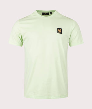 Belstaff T-Shirt in new leaf green front shot at EQVVS