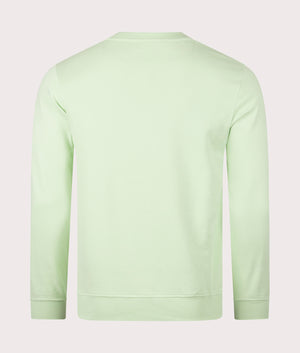 Belstaff Signature Crewneck Sweatshirt in new leaf green back shot at EQVVS
