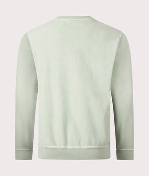 Belstaff Mineral Outliner Sweatshirt in echo green back shot at EQVVS