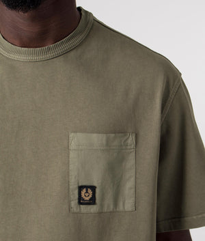 Relaxed-Fit-Clifton-T-Shirt-True-Olive-Belstaff-EQVVS-Detail-Image