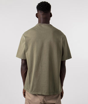 Relaxed-Fit-Clifton-T-Shirt-True-Olive-Belstaff-EQVVS-Back-Image