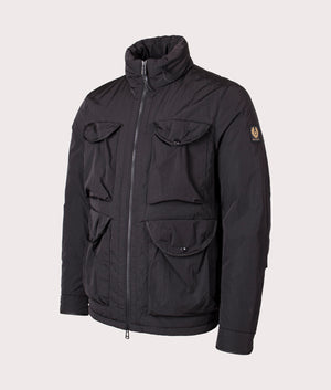 Belstaff Quad Jacket in black side front shot at EQVVS