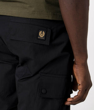 Trialmaster Cargo Trousers in black by Belstaff. EQVVS detail shot