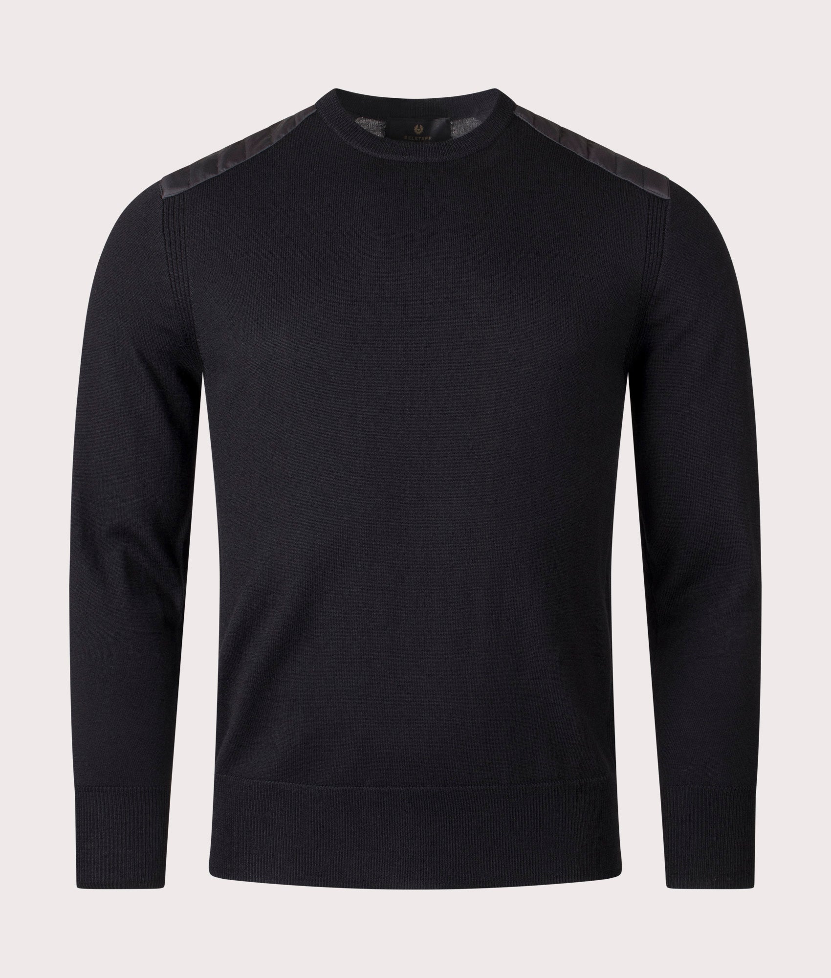 Kerrigan Crewneck Jumper in Black.  | Bestaff | Shot at EQVVS | Front shot 