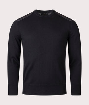 Kerrigan Crewneck Jumper in Black.  | Bestaff | Shot at EQVVS | Front shot 