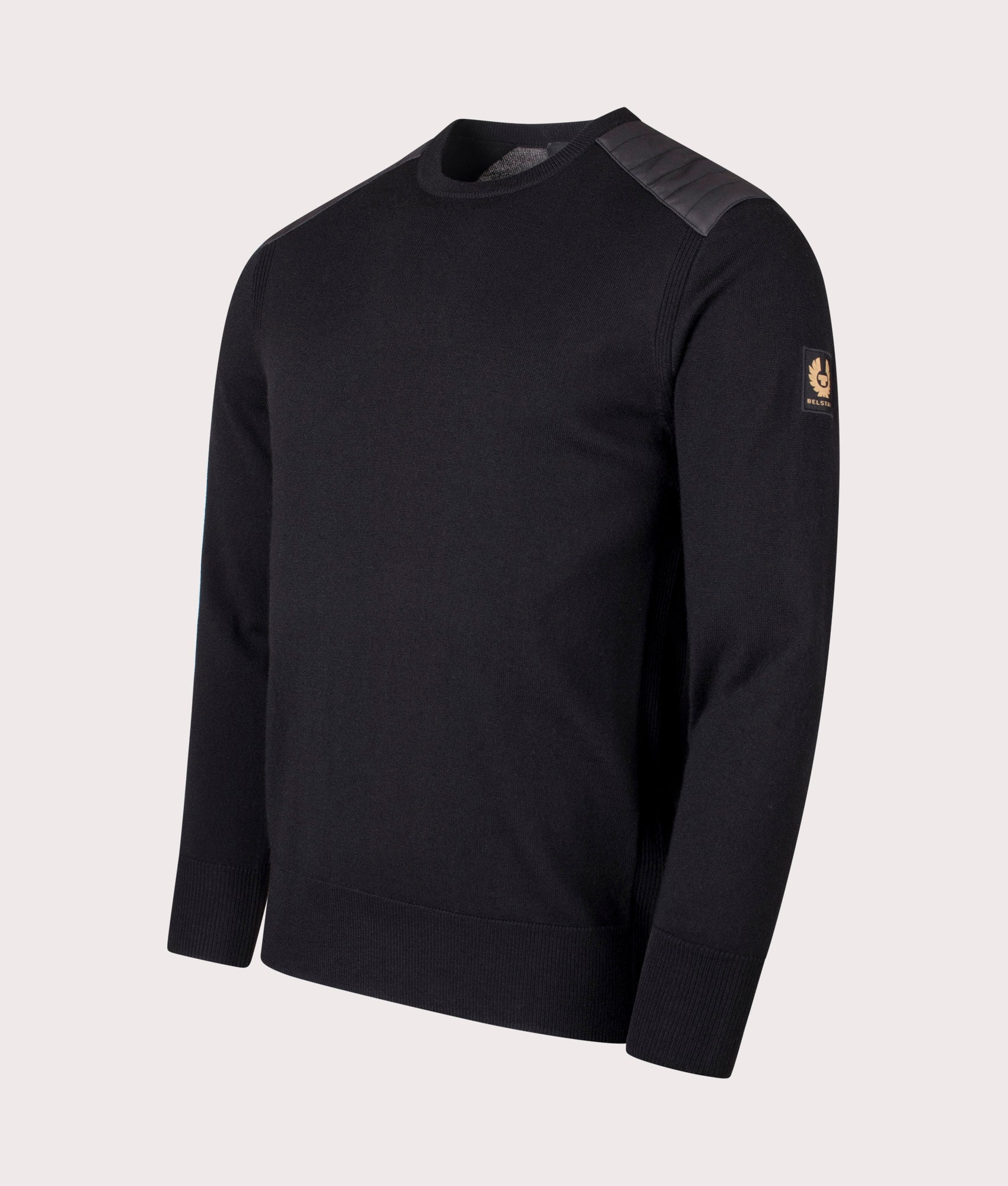 Kerrigan Crewneck Jumper in Black.  | Bestaff | Shot at EQVVS | Front angle shot 