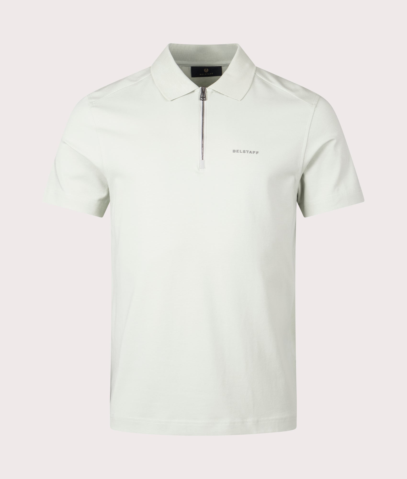 Alloy Polo Shirt in Mercury by Belstaff. EQVVS Shot.