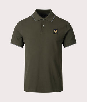 Double Tipped Polo Shirt Tile Green by Belstaff. EQVVS Shot.