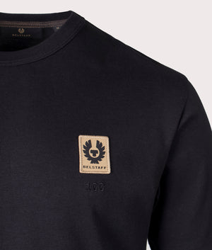 Tシャツ・カットソー BELSTAFF SS25 T-SHIRT CON PATCH LOGO (100055 BLACK) Belstaff Patch Logo T Shirt | Oxygen Clothing