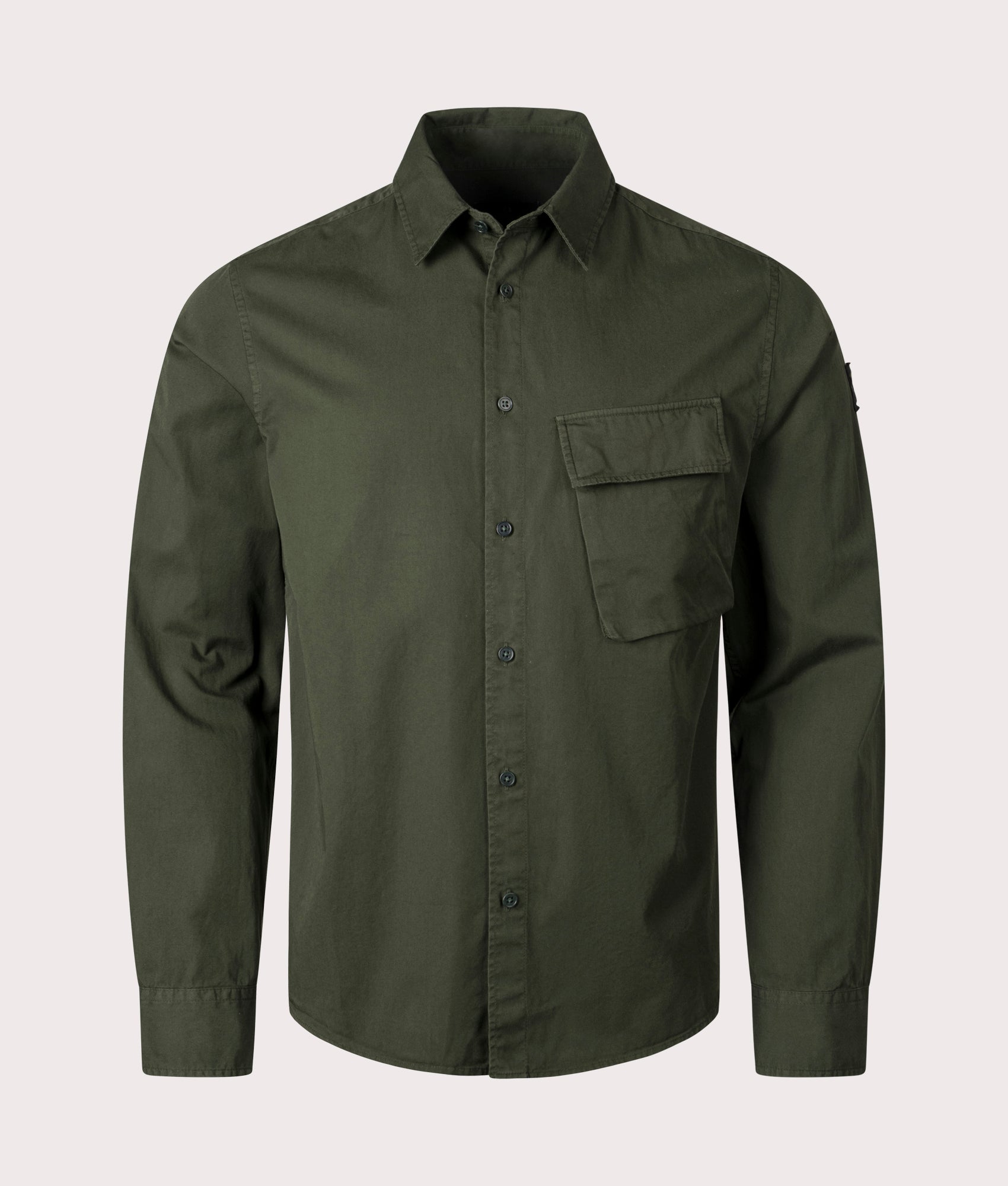 Scale Shirt in Tile Green by Belstaff. EQVVS Shot.