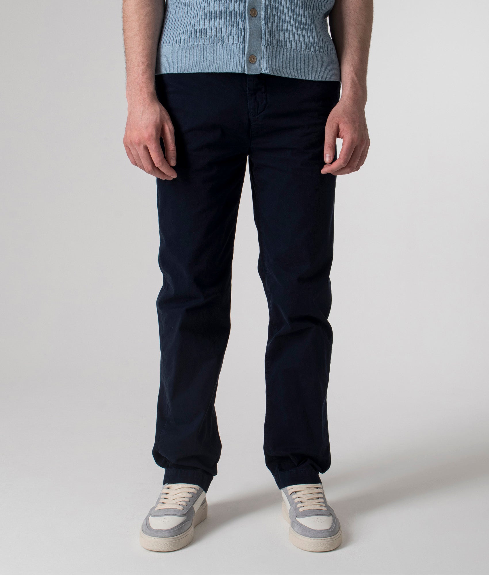Belstaff Rally Trousers in Dark Ink at EQVVS. Front Shot.